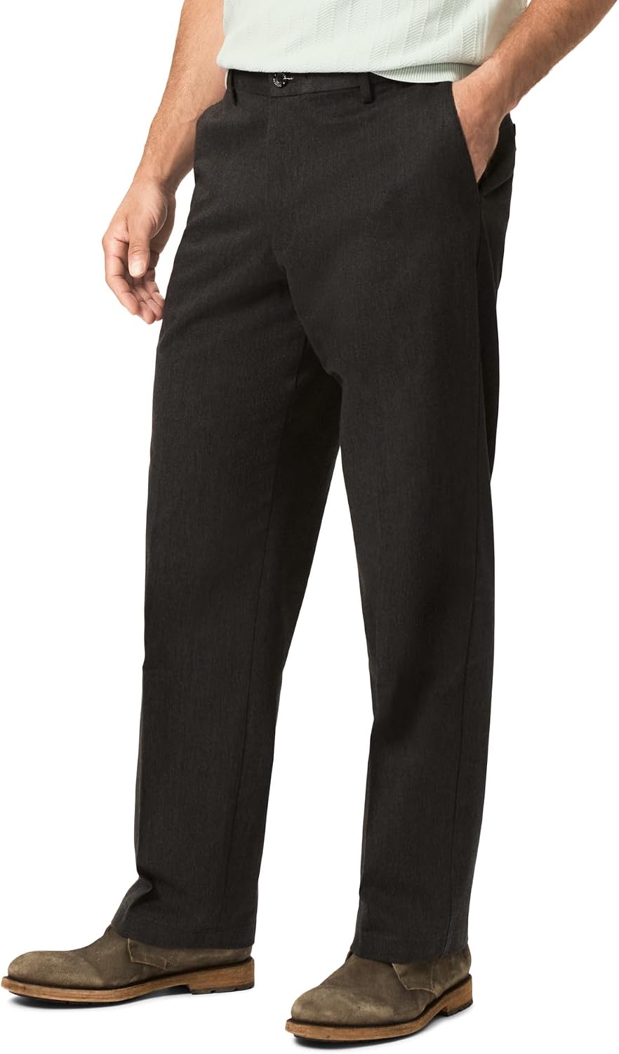 Dockers Men's Comfort Khaki Stretch Relaxed-fit Flat-Front Pant