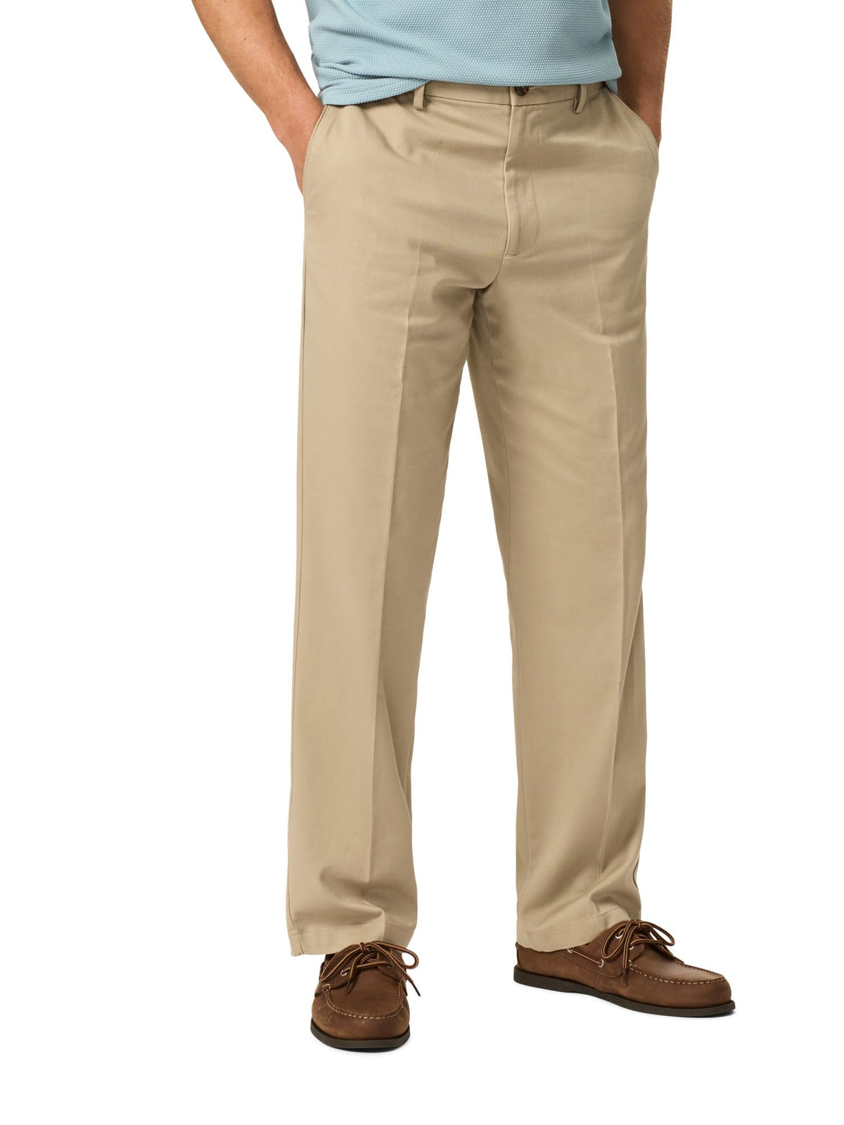 Dockers Men's Comfort Khaki Stretch Relaxed-fit Flat-Front Pant