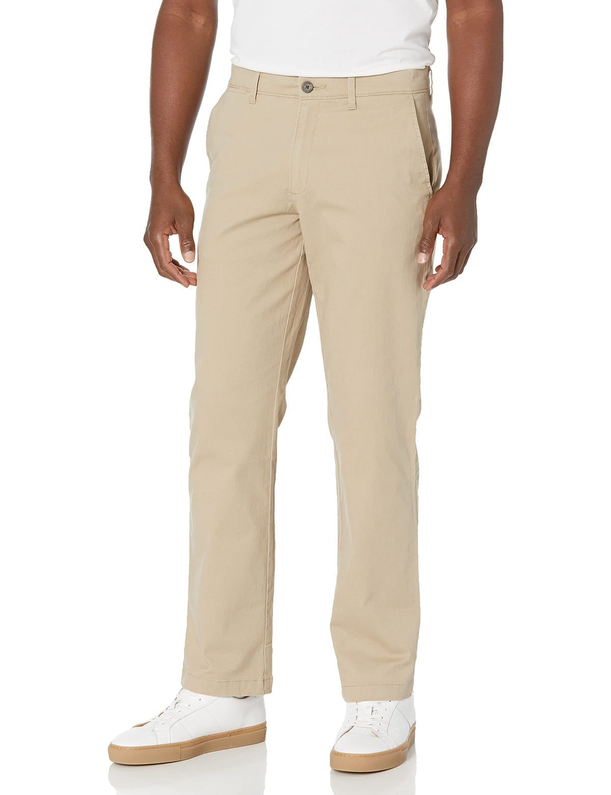 Amazon Essentials Men's Straight-Fit Casual Stretch Chino Pants, Sits at Waist