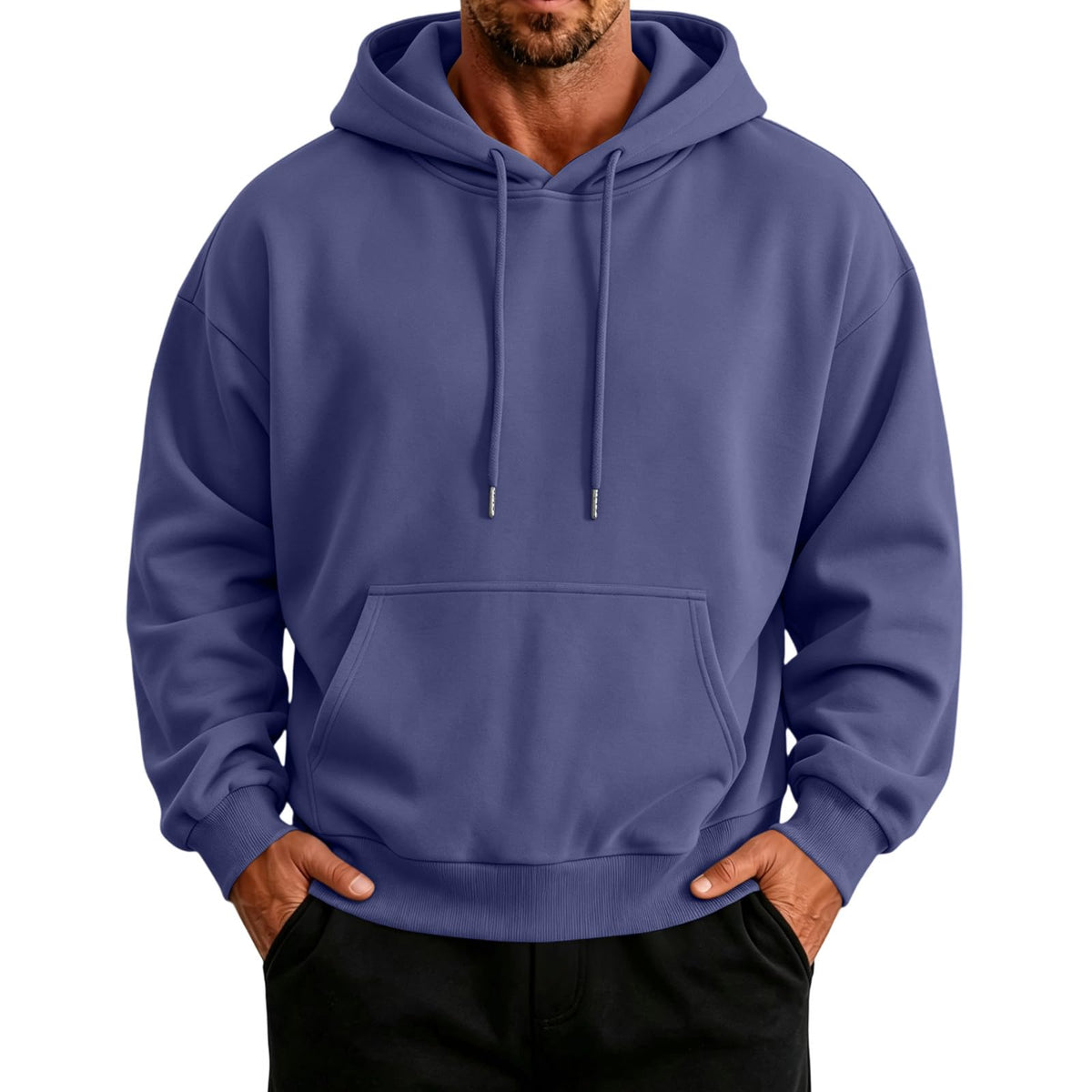 Mens Hoodies Oversized Vintage Sweatshirt Y2K Light Fleece Pullover Tops
