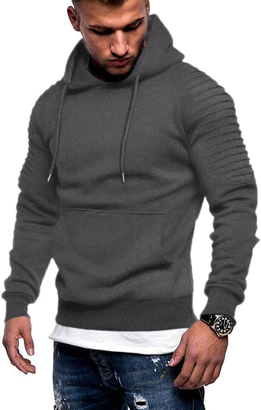 COOFANDY Men's Hoodie Casual Drawstring Athletic Hooded Pullover Sweatshirt