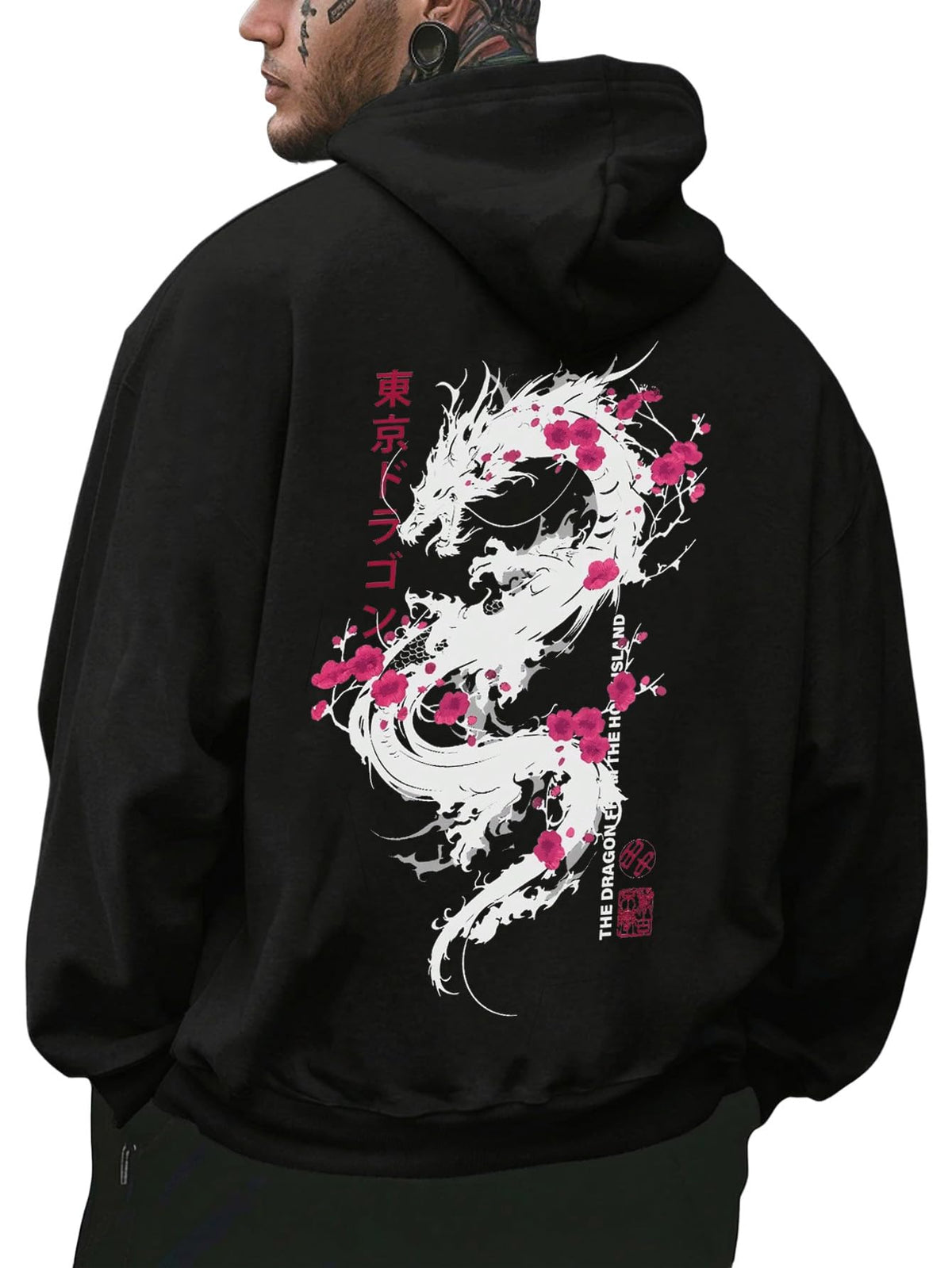 RoseSeek Men's Vintage Graphic Car Hoodies Long Sleeve Thermal Sweatshirts