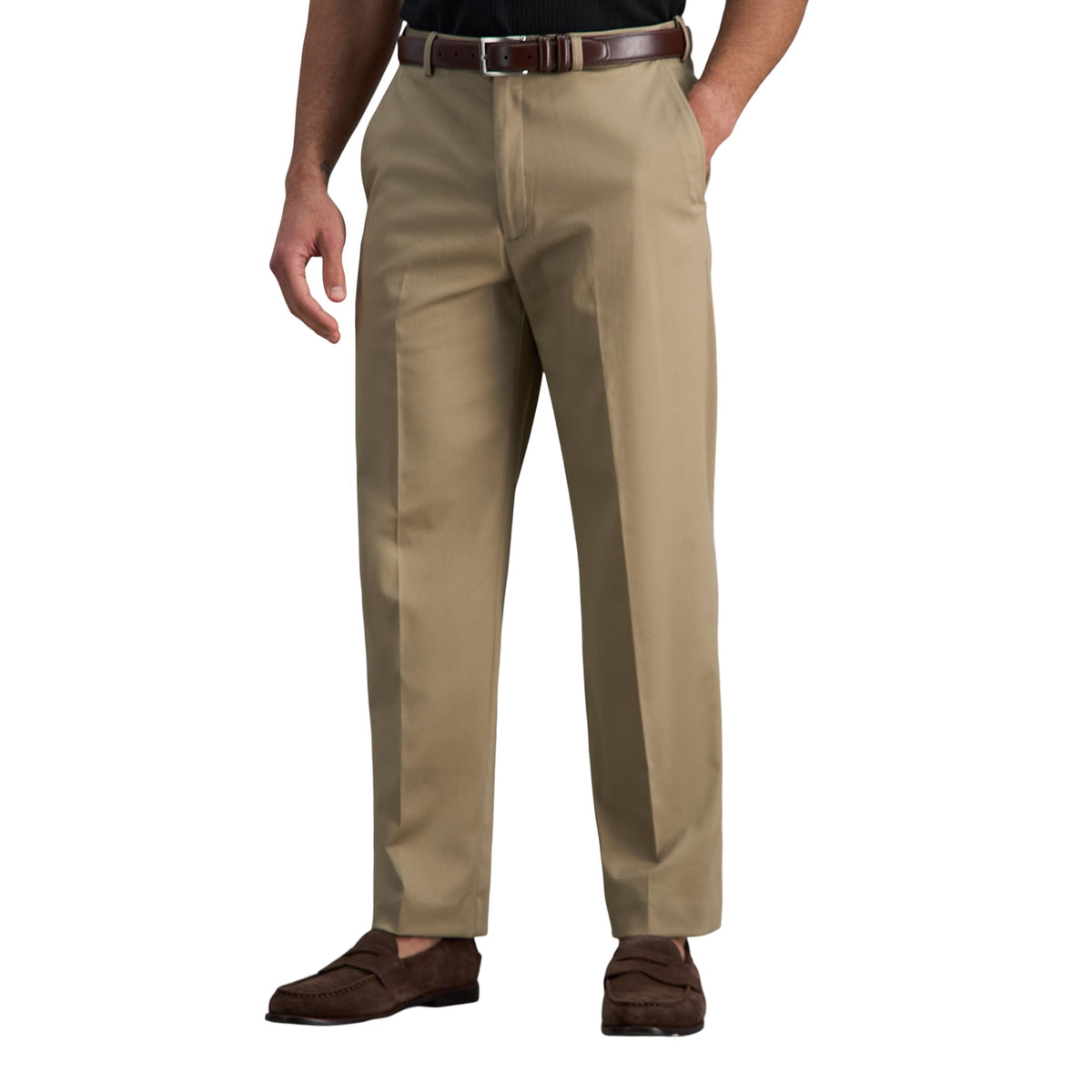 Haggar Men's Classic Fit Premium No Iron Khaki Pant
