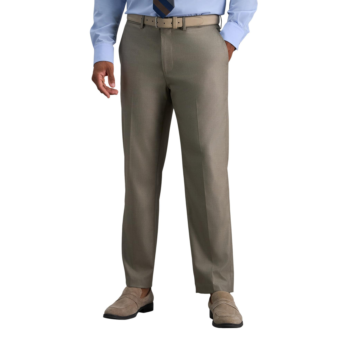 Haggar Men's Haggar Men’s Jmh 4-Way Stretch Slim Fit Flat Front Dress Pant