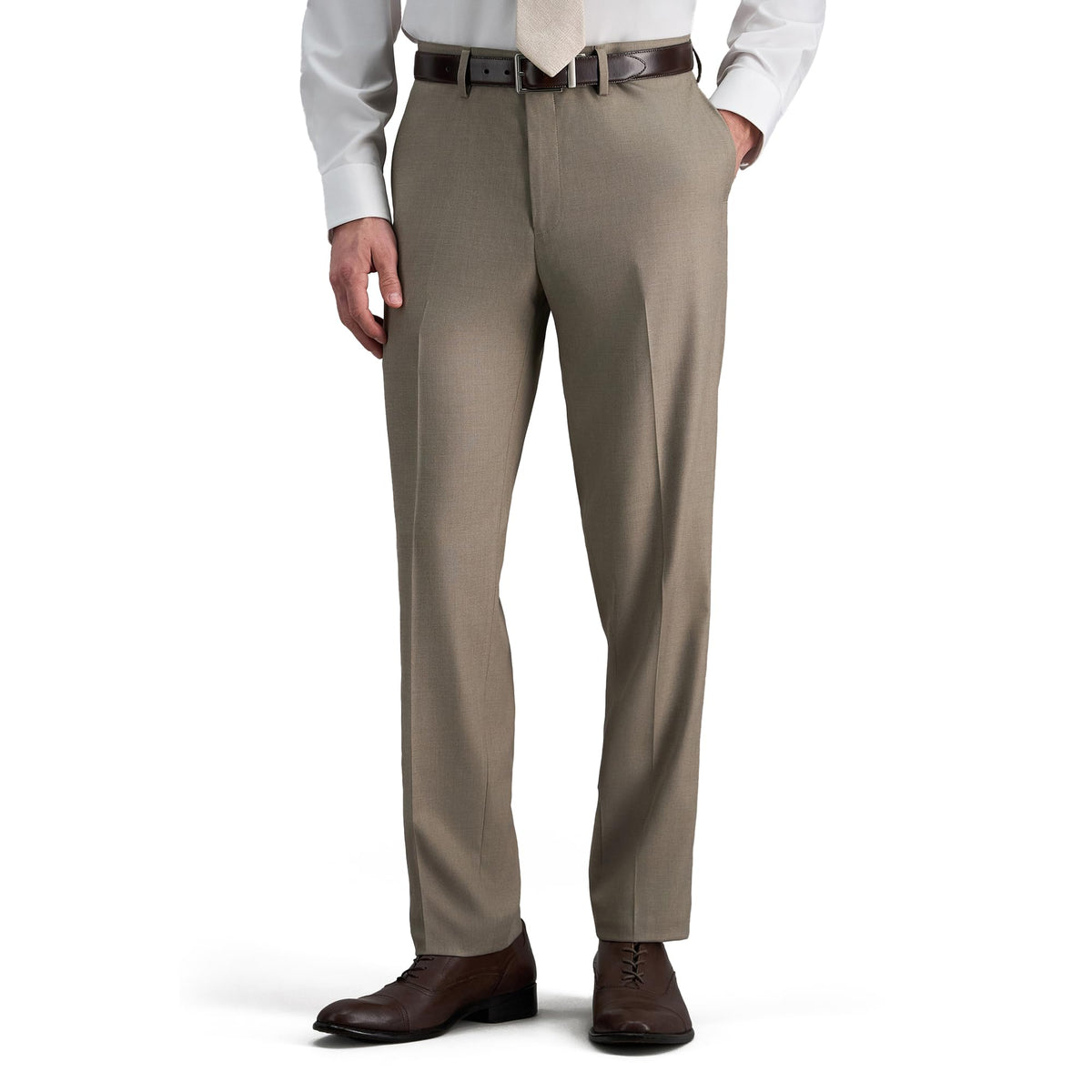 Haggar Men's Haggar Men’s Jmh 4-Way Stretch Slim Fit Flat Front Dress Pant