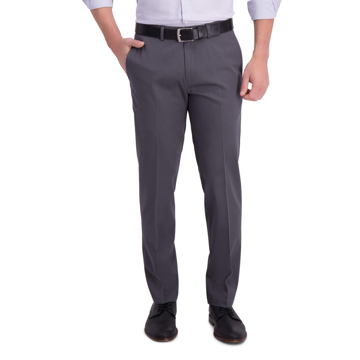 Haggar Men's Iron Free Premium Khaki Straight Fit Flat Front Pants