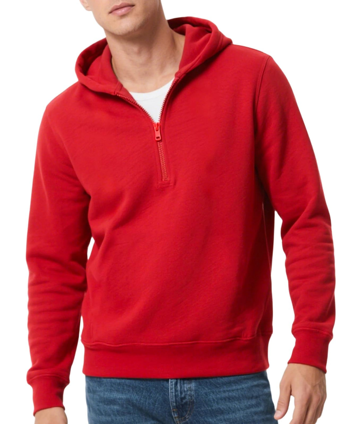 Men's Hoodie Quarter Zip Pullover Sweatshirts Fleece Hoodies Casual Long Sleeve Athletic Hooded Sweat Shirt for Men