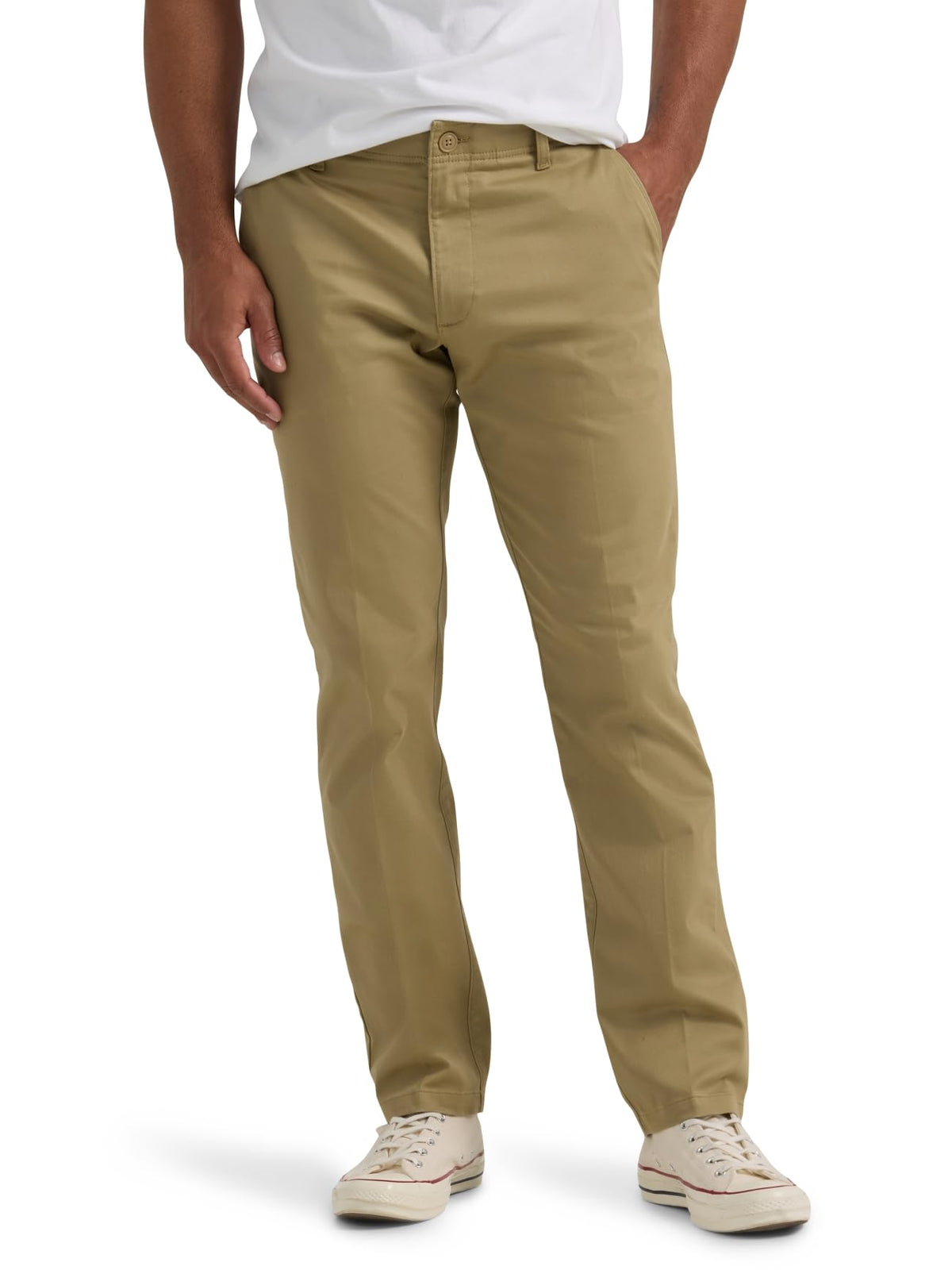 Lee Men's Extreme Motion Flat Front Slim Straight Pant