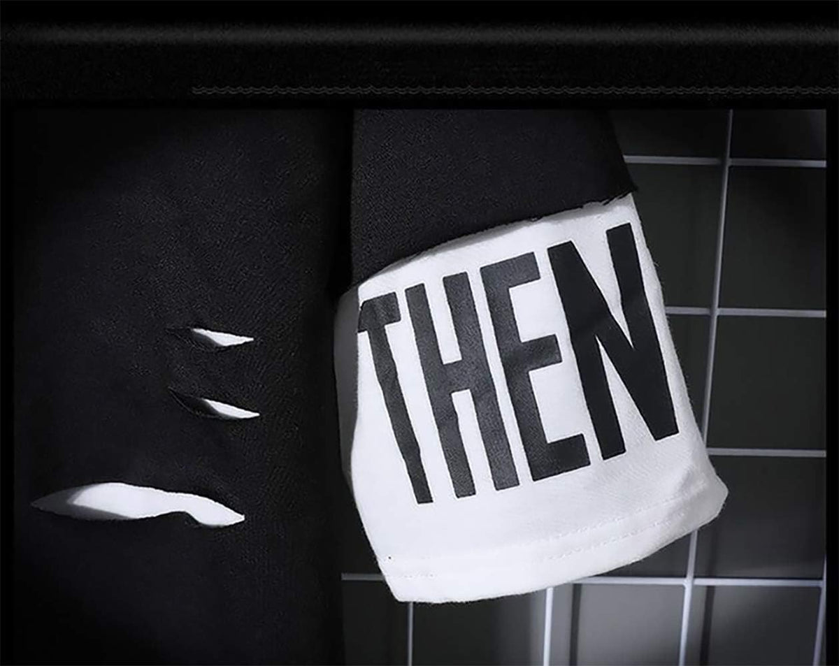 DUDHUH Mens Hoodie Fashion Pullover Letter Print Tracksuit Techwear Casual Coat Hip-Hop Sweatshirt