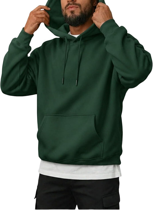 Oversized Hoodies for Men Fleece Long Sleeve Relaxed Sweatshirt Y2k