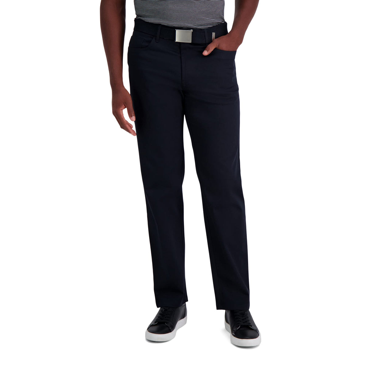 Haggar Men's Iron Free Premium Khaki Straight Fit Flat Front Pants