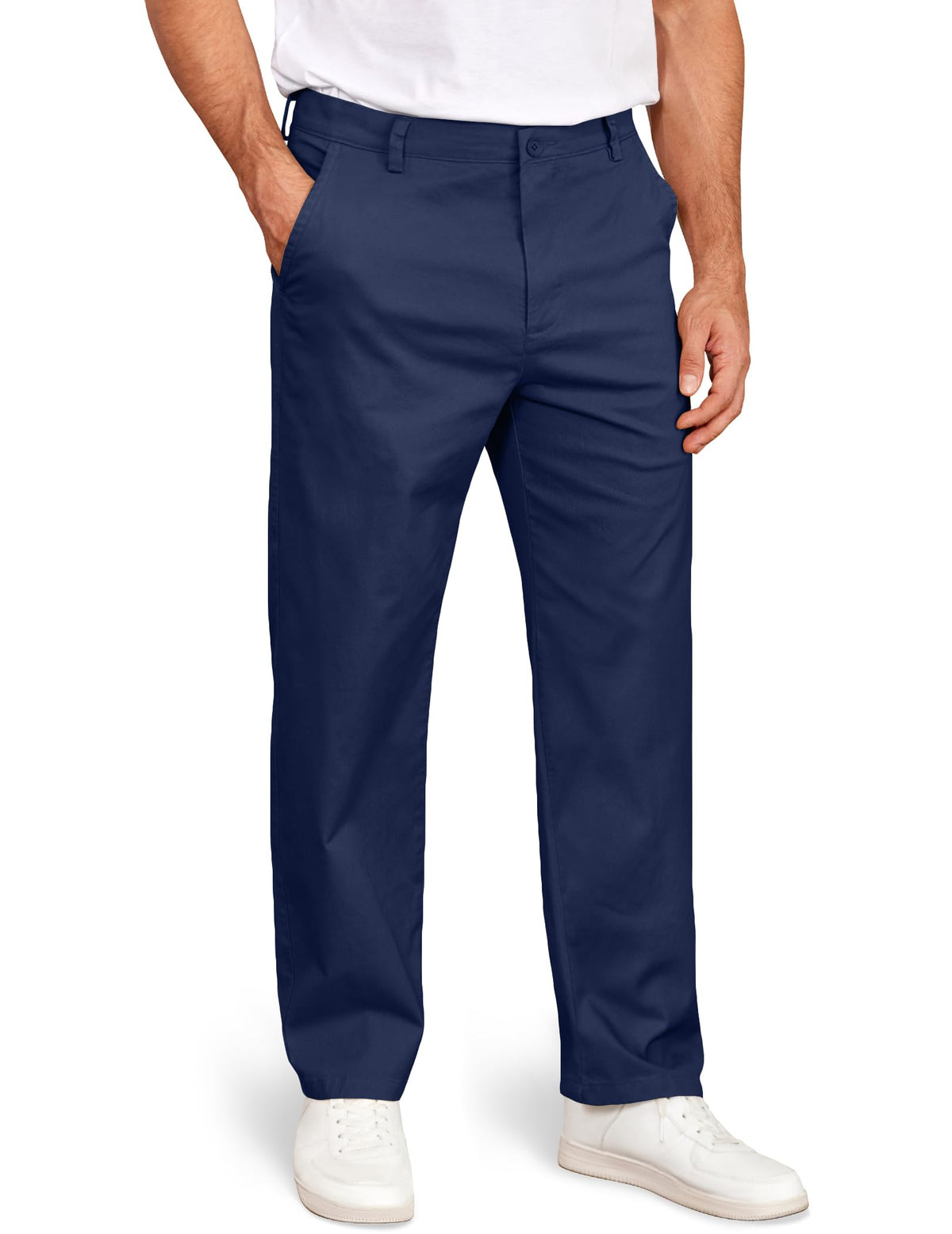 COOFANDY Men's Casual Chinos Pants Classic Stretch Relaxed Fit Khaki Pants