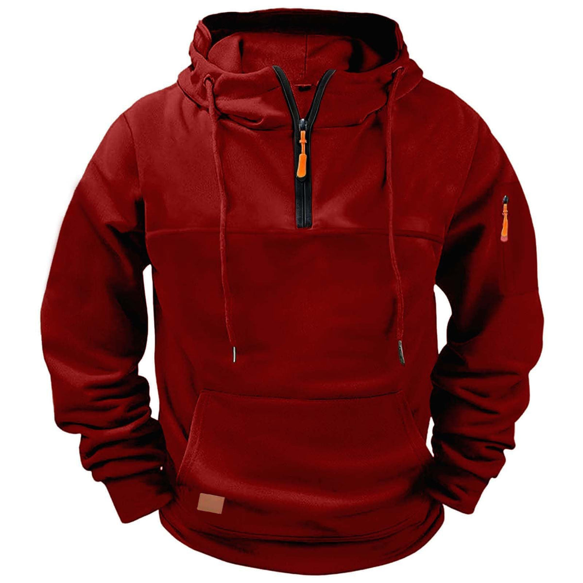 Cargo Hoodies for Men Quarter Zip Up Cargo Tactical Pullover Hoodies