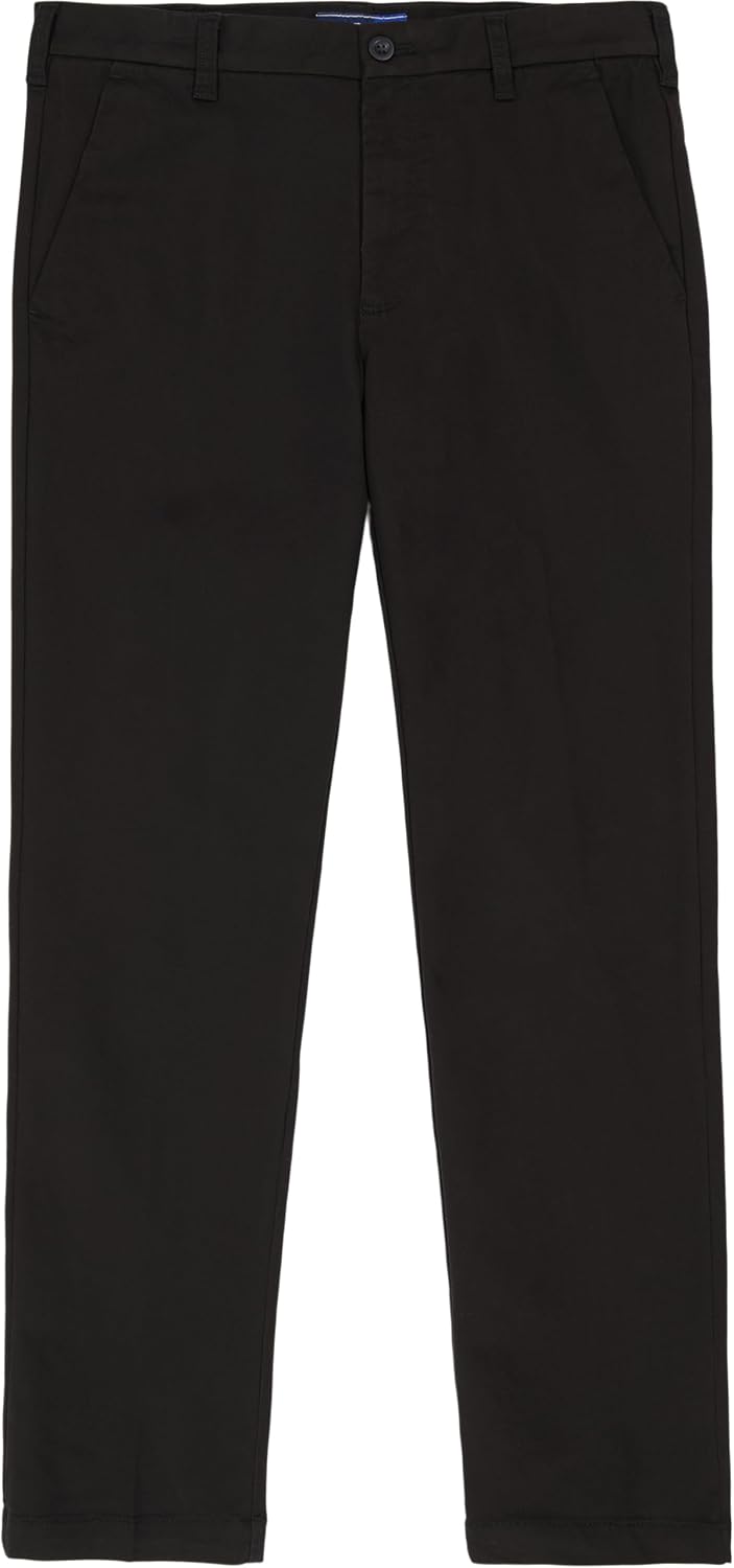 Izod Men's Performance Stretch Straight Fit Flat Front Chino Pant