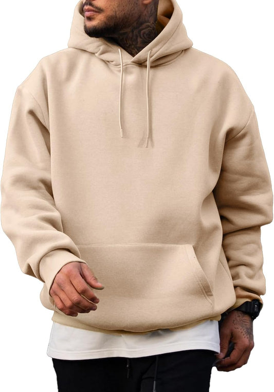 JMIERR Mens Fleece Lined Oversized Hoodie Pullover Sweatshirts