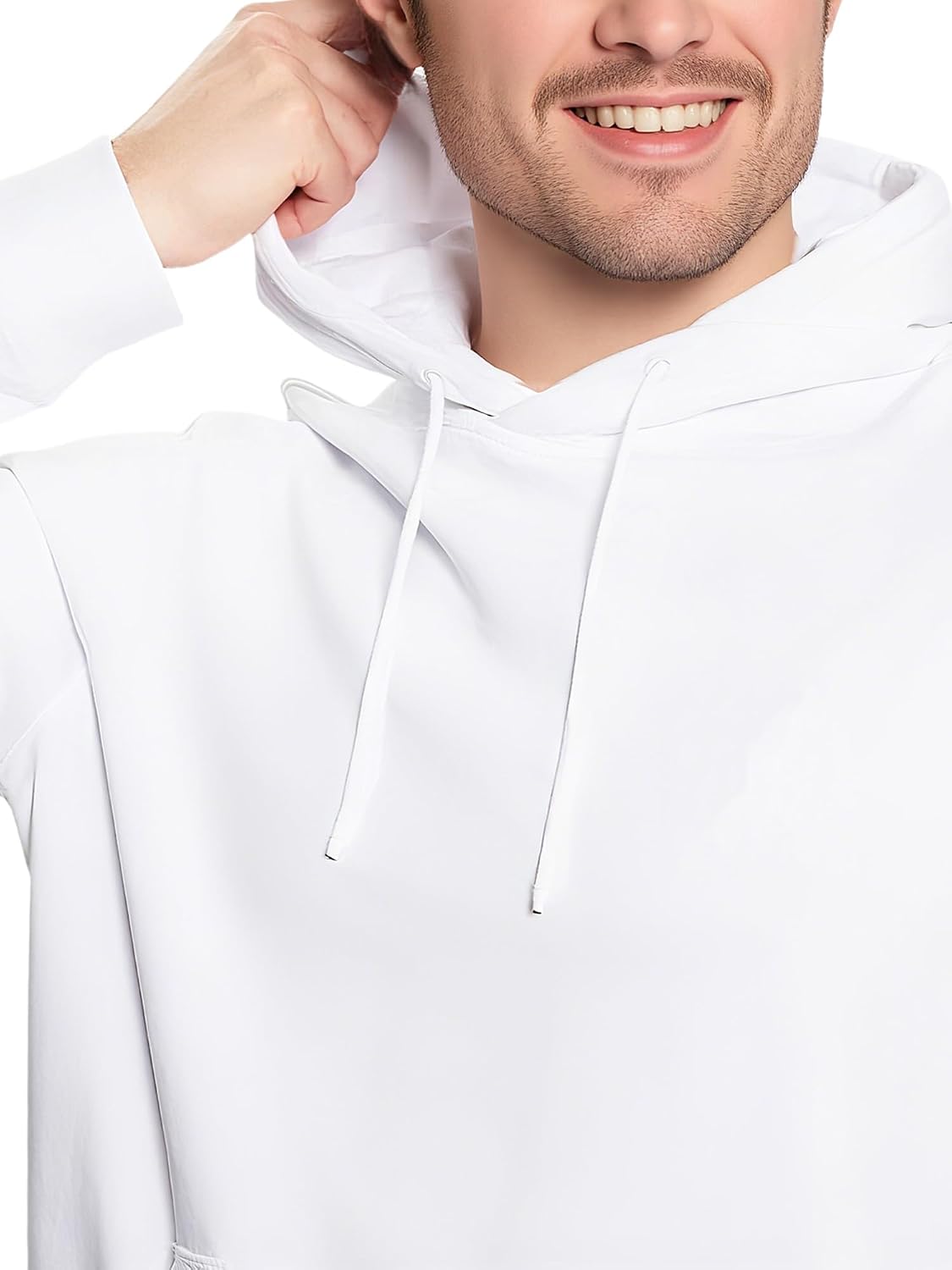 Men's Fleece Hoodie Pullover Long Sleeve Hooded Sweatshirt Drawstring Kangaroo Pocket Athletic Hoodies