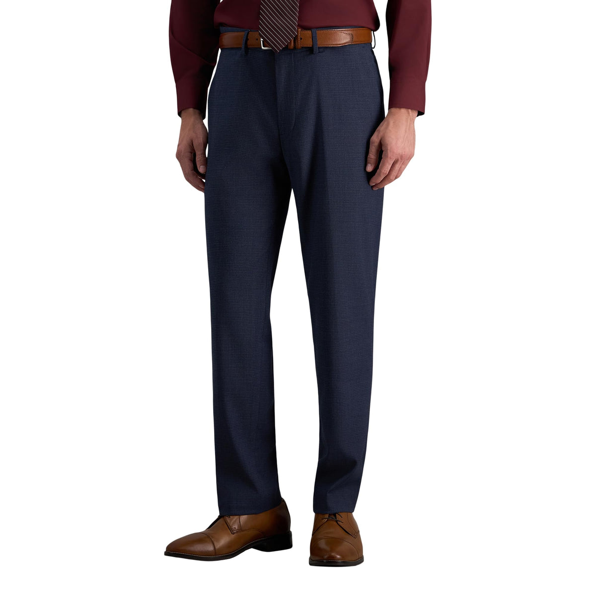 Haggar Men's Haggar Men’s Jmh 4-Way Stretch Slim Fit Flat Front Dress Pant