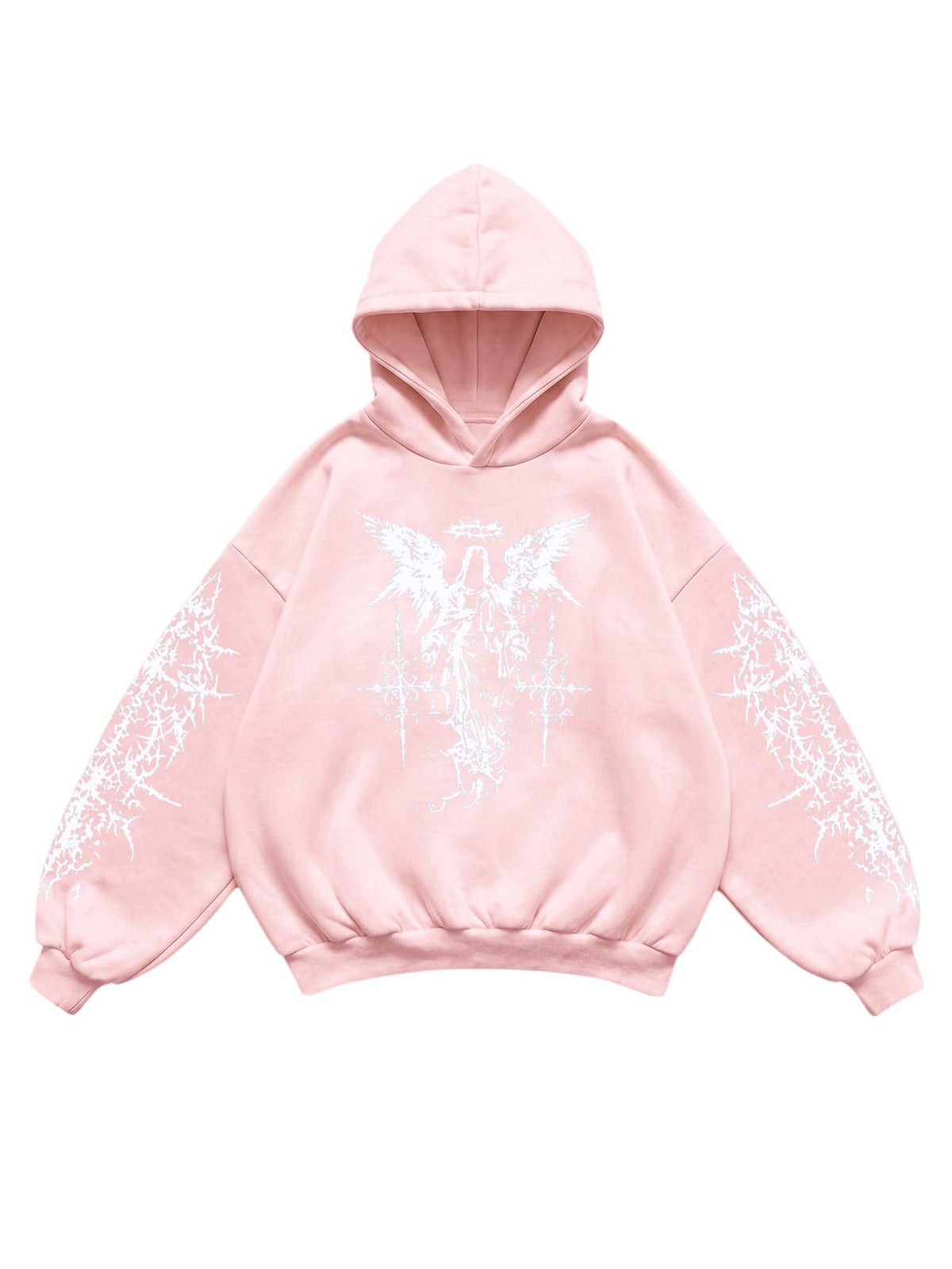 Verdusa Men's Y2k Gothic Graphic Hoodie Sweatshirt