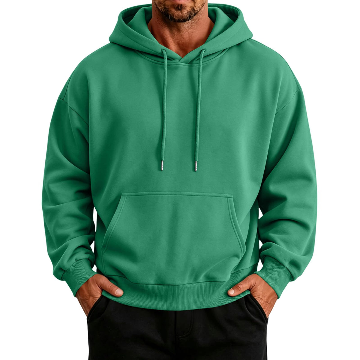 Mens Hoodie Big and Tall Streetwear Hoodies Fleece Hood Pullover Sweatshirt