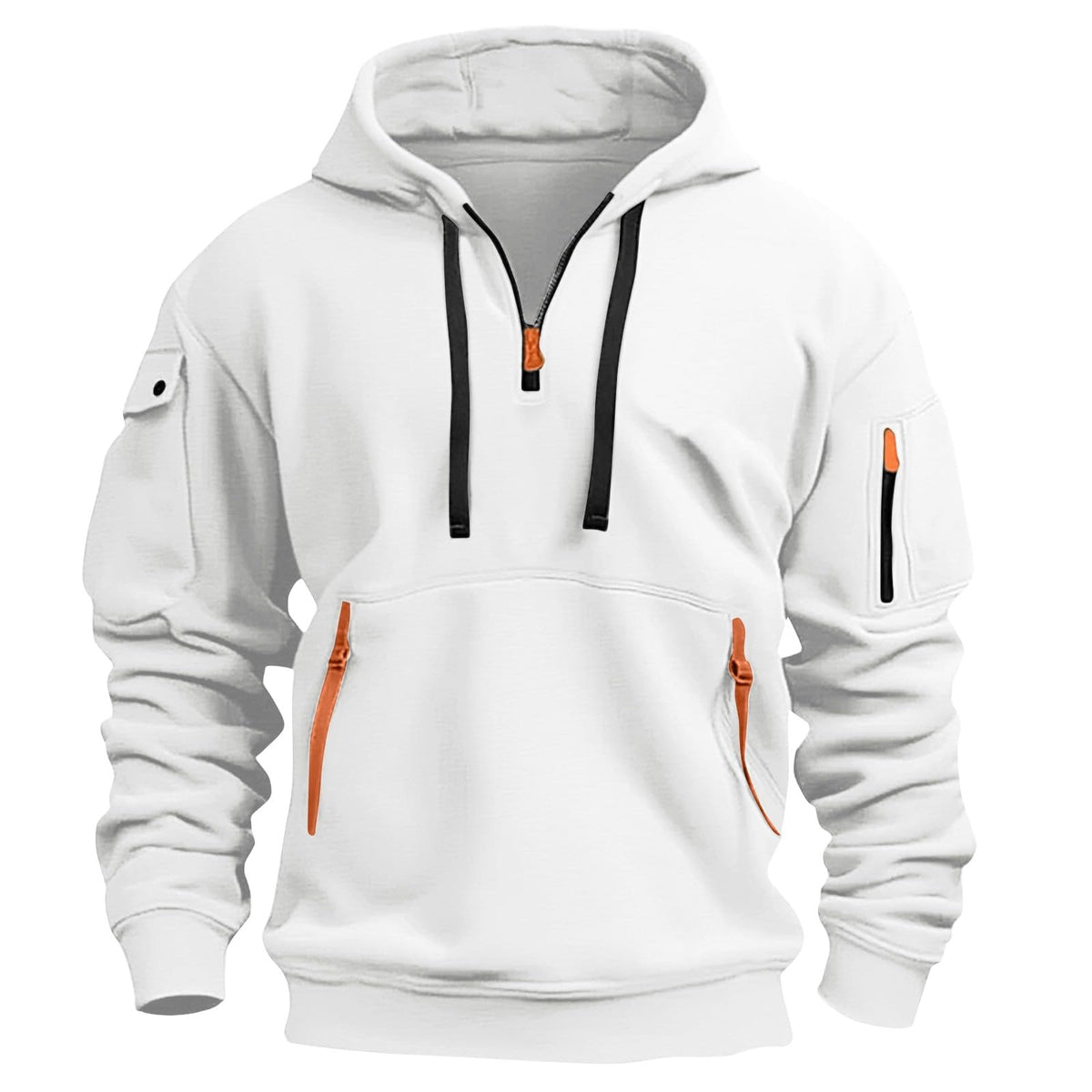 Mens Hoodies Quarter Zip Pullover Tactical Hoodie for Men Sweatshirt