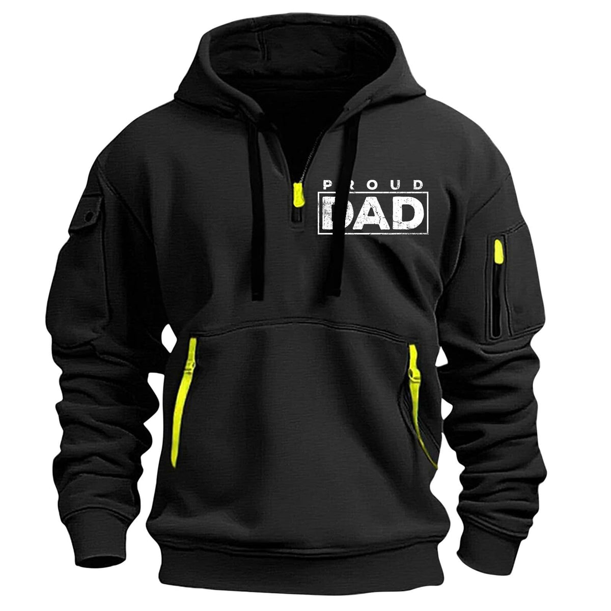 Mens Hoodies Quarter Zip Pullover Tactical Hoodie for Men Sweatshirt