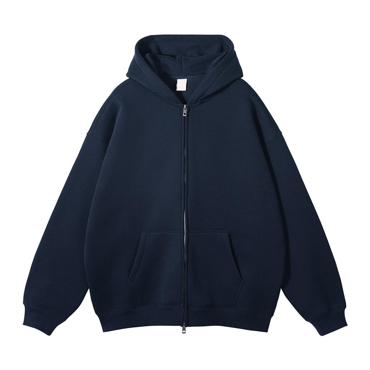Mens Heavyweight Fleece Zip Up Hoodie Oversized Hooded Sweatshirts