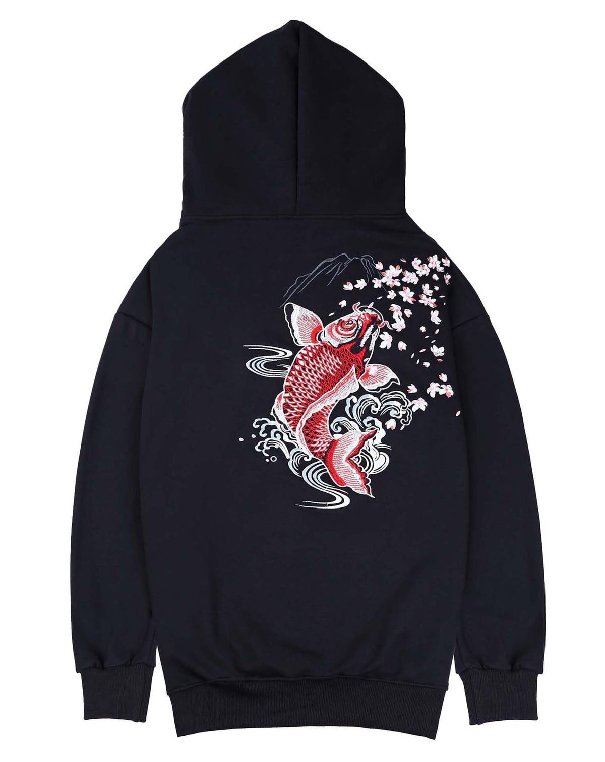 Niepce Inc Streetwear Men's Dragon Embroidered Heavyweight Graphic Hoodies