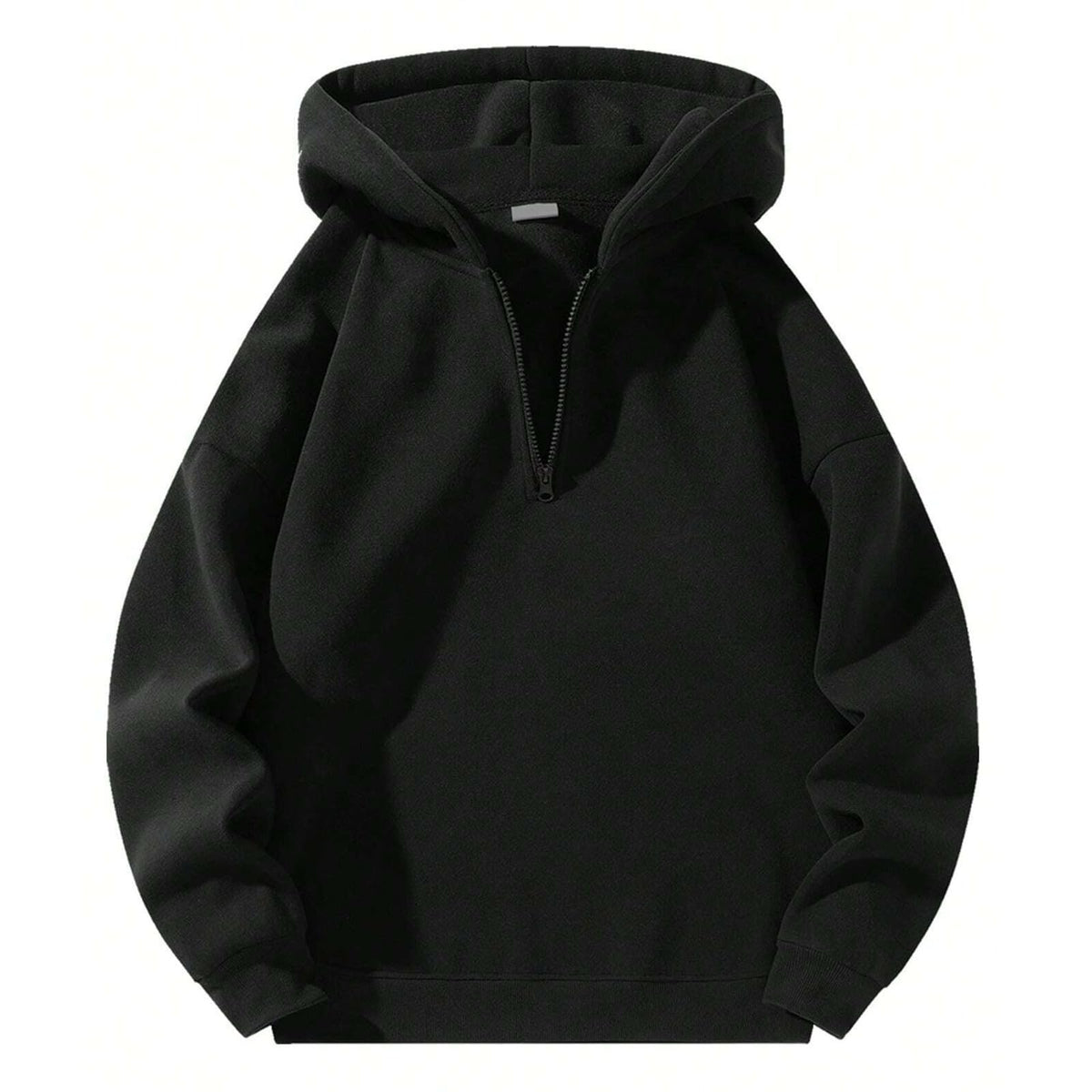 Men'S Quarter Zip Up Hoodies Fall Winter Jackets Drop Shoulder Sweatshirt