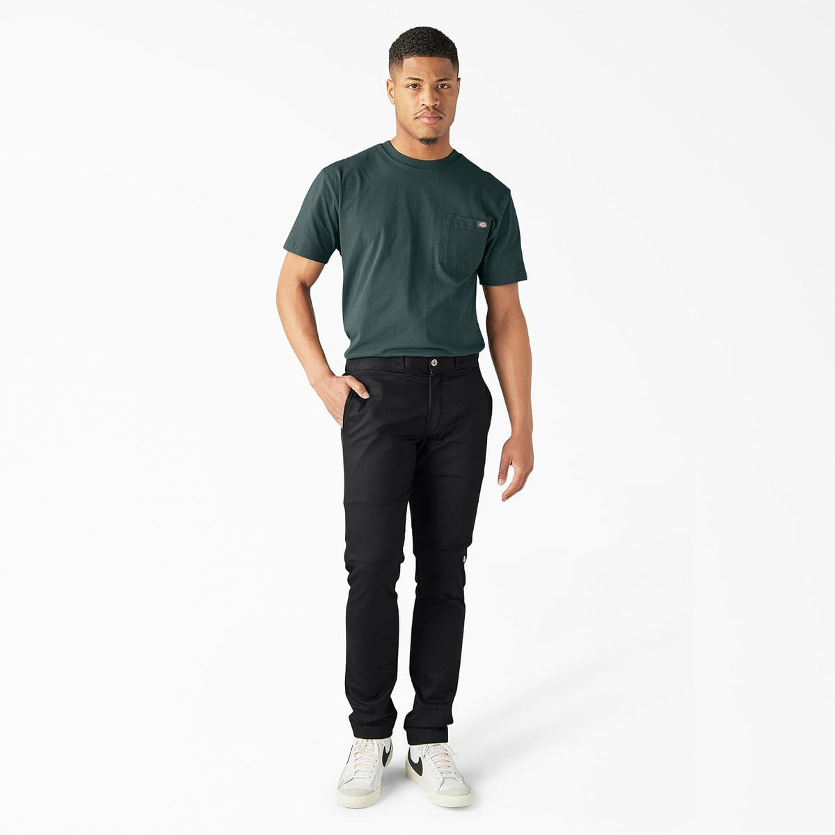 Dickies Men's Skinny Straight Double Knee Work Pants