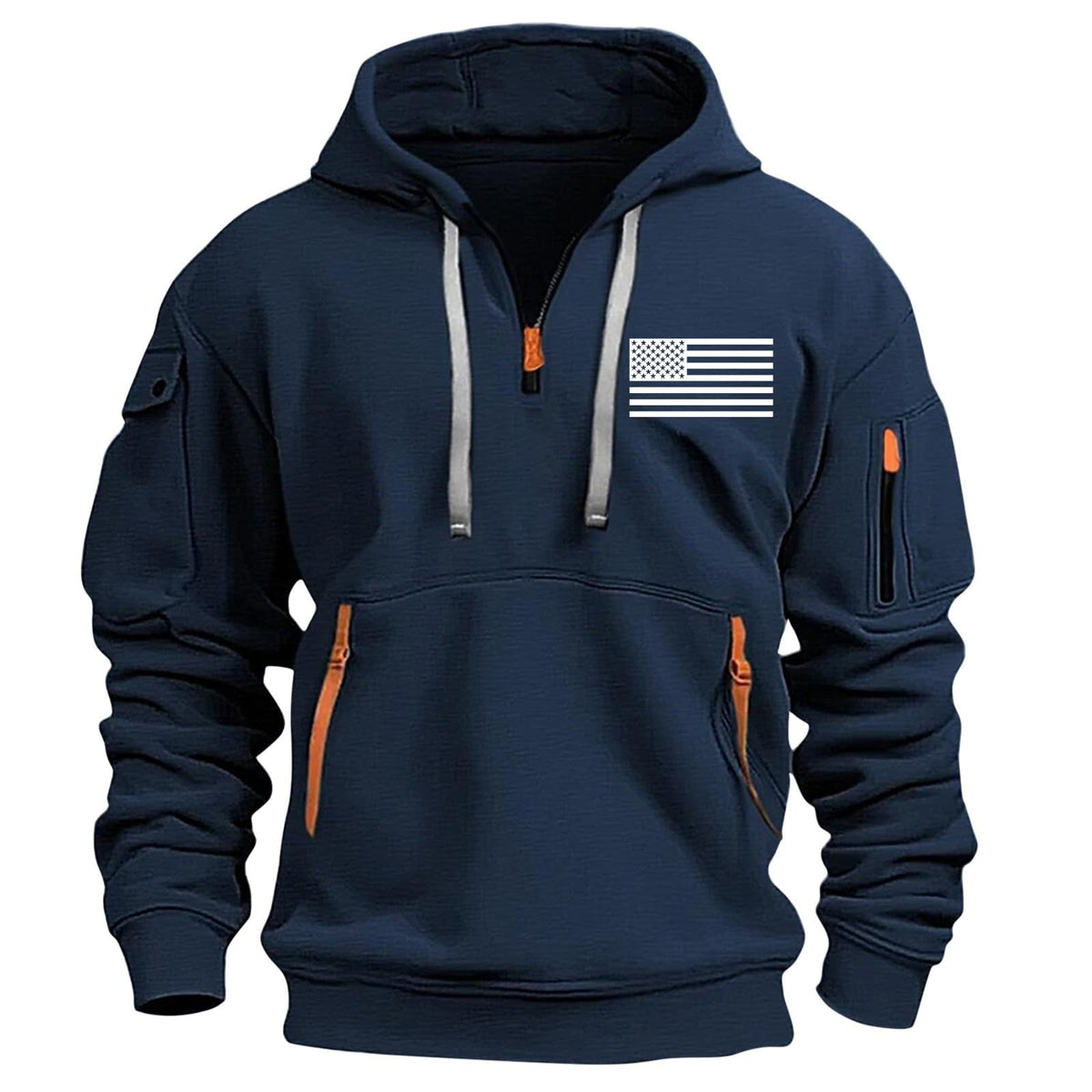 Mens Hoodies Quarter Zip Pullover Tactical Hoodie for Men Sweatshirt