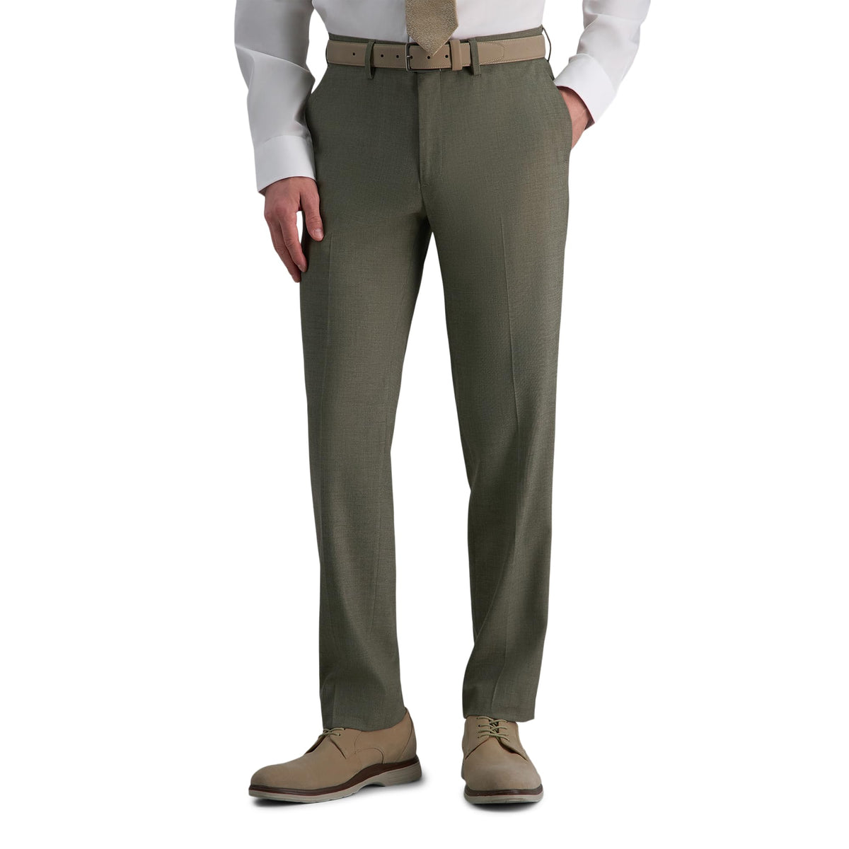 Haggar Men's Haggar Men’s Jmh 4-Way Stretch Slim Fit Flat Front Dress Pant