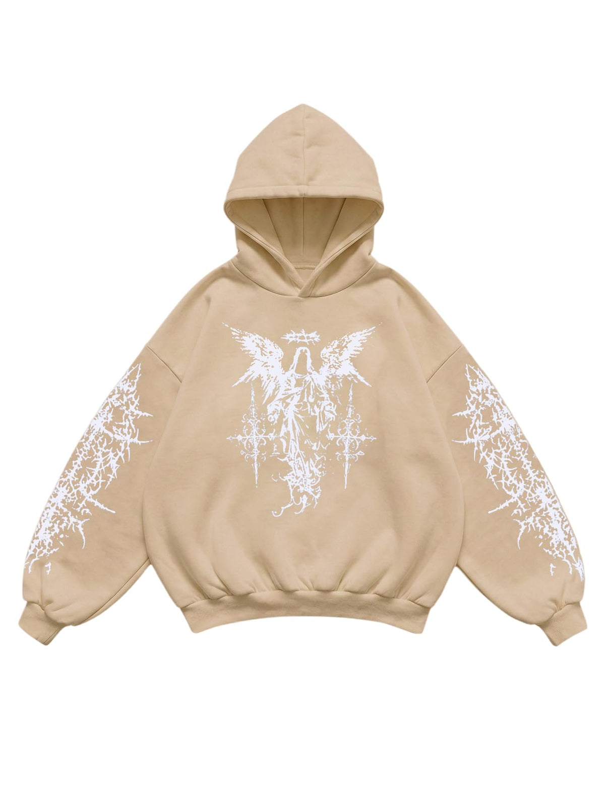 Verdusa Men's Y2k Gothic Graphic Hoodie Sweatshirt