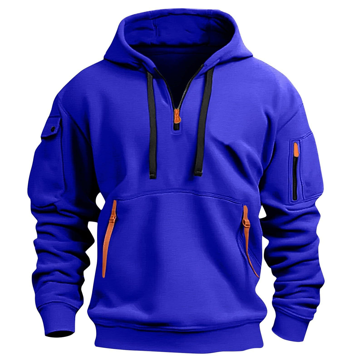 Mens Hoodies Quarter Zip Pullover Tactical Hoodie for Men Sweatshirt