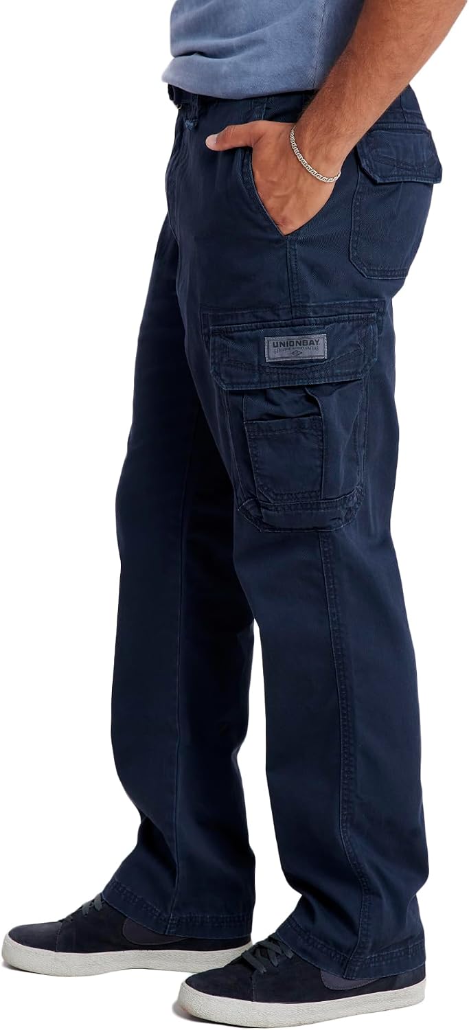 UNIONBAY Men's Survivor Iv Relaxed Fit Cargo Pant-Reg and Big and Tall Sizes