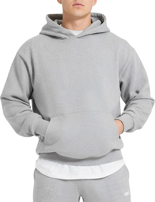PAODIKUAI Men Hoodie Sweatshirt Loose Fit Fashion Pullover Hoodie Casual Long Sleeve Hooded Sweatshirt with Pocket
