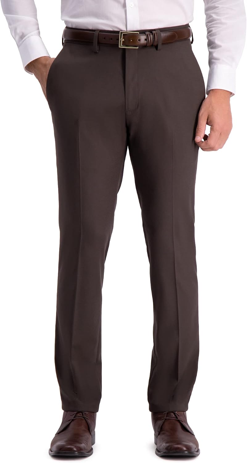 Kenneth Cole Reaction Men's Stretch Weave Slim Fit Dress Pant