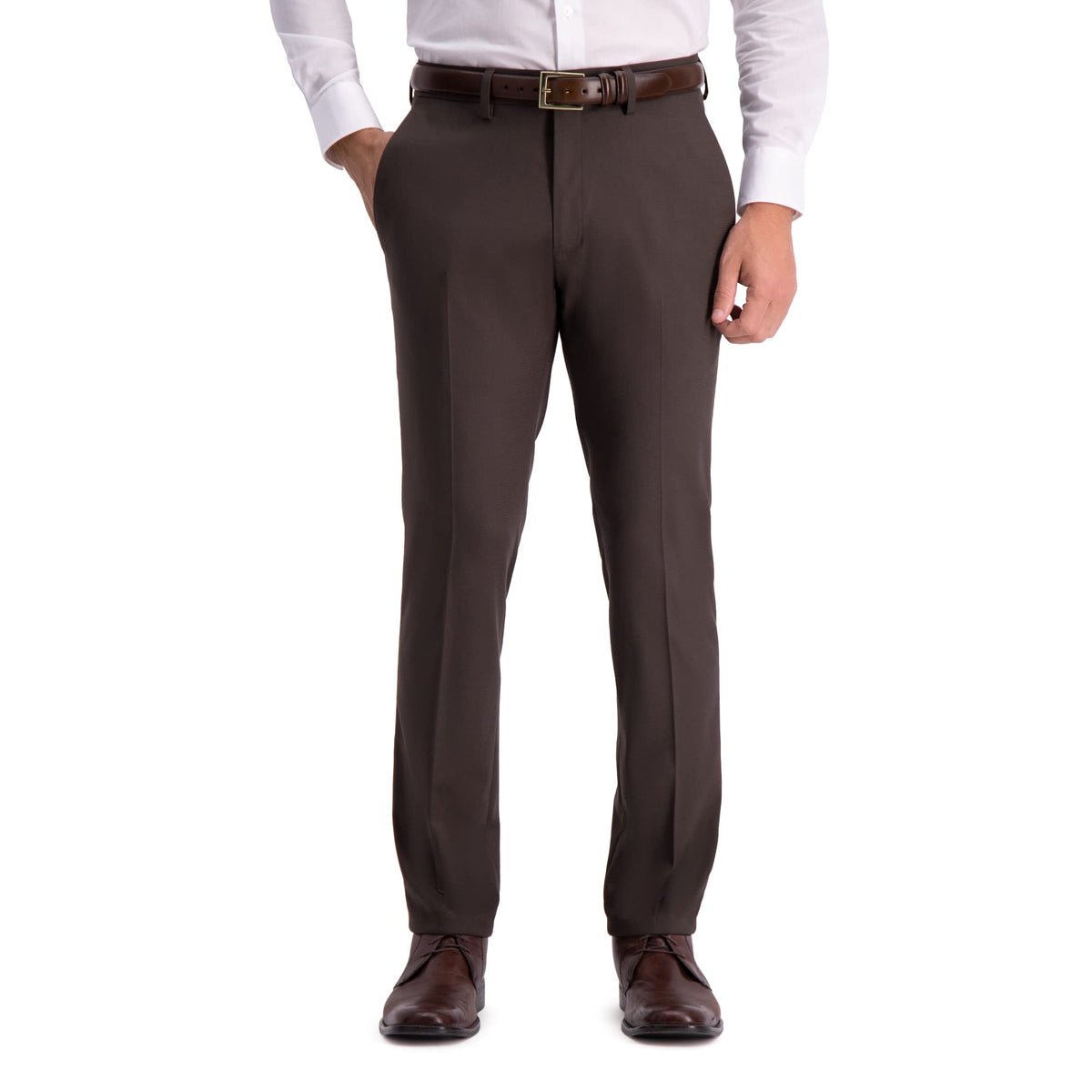 Kenneth Cole Reaction Men's Stretch Weave Slim Fit Dress Pant