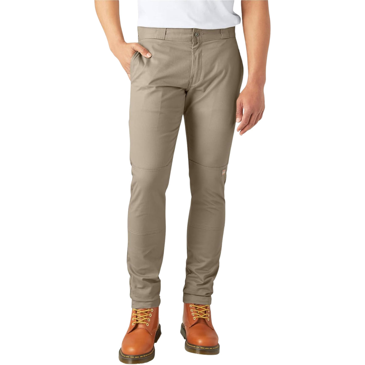 Dickies Men's Skinny Straight Double Knee Work Pants