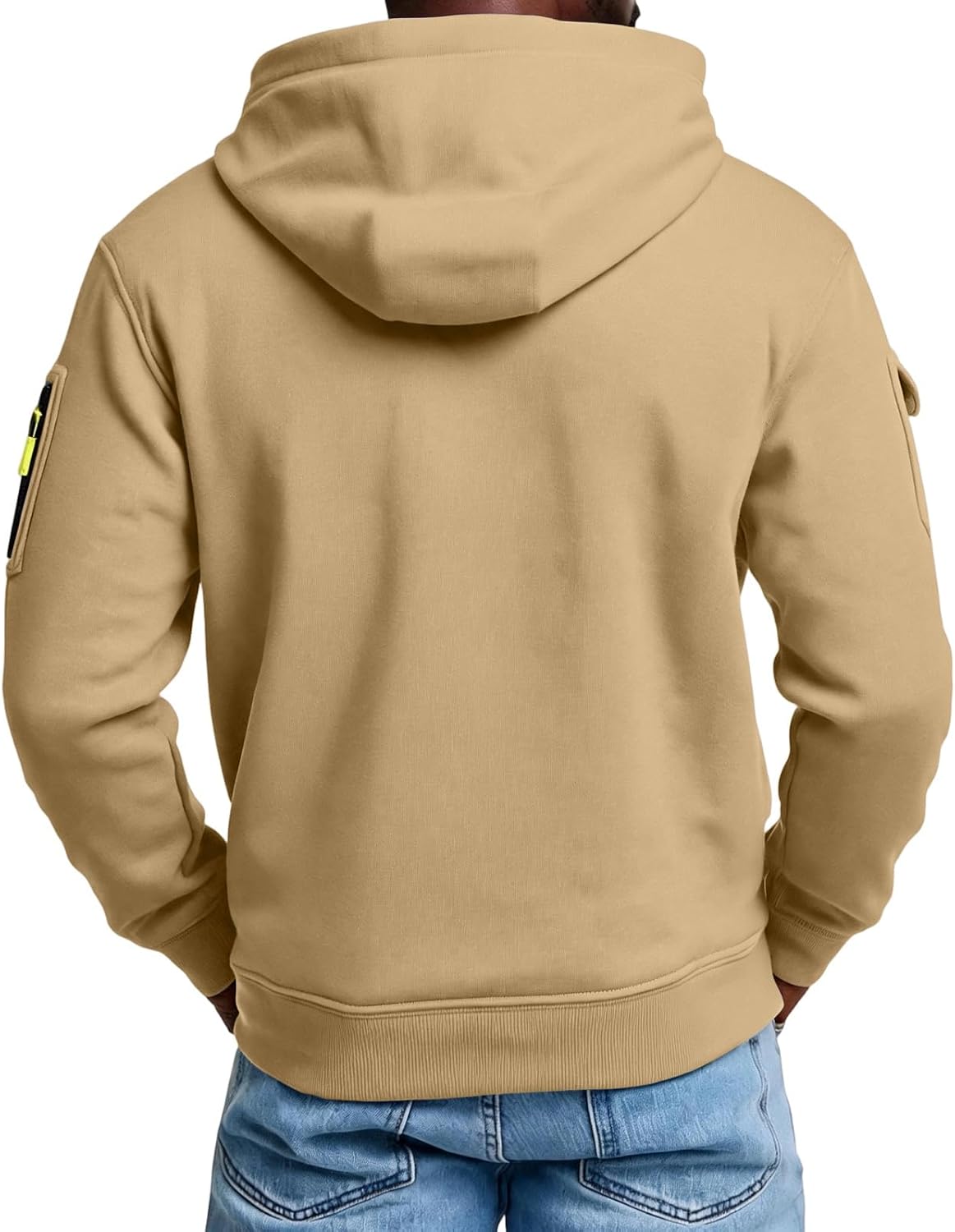 Mens Pullover Hoodie Oversized Lightweight Fleece Hooded Sweatshirt