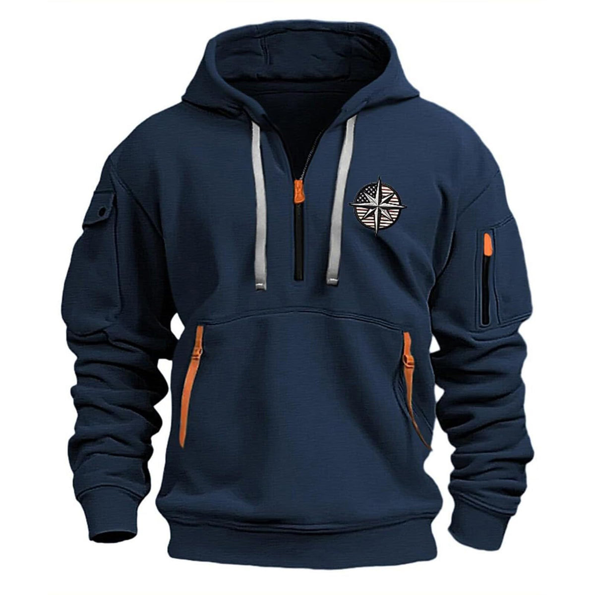 Mens Hoodies Quarter Zip Pullover Tactical Hoodie for Men Sweatshirt
