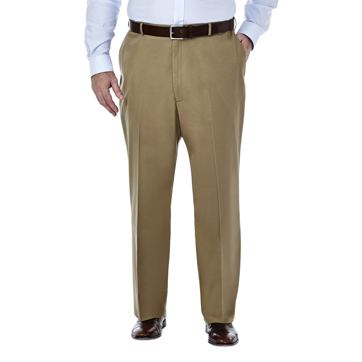 Haggar Men's Classic Fit Premium No Iron Khaki Pant