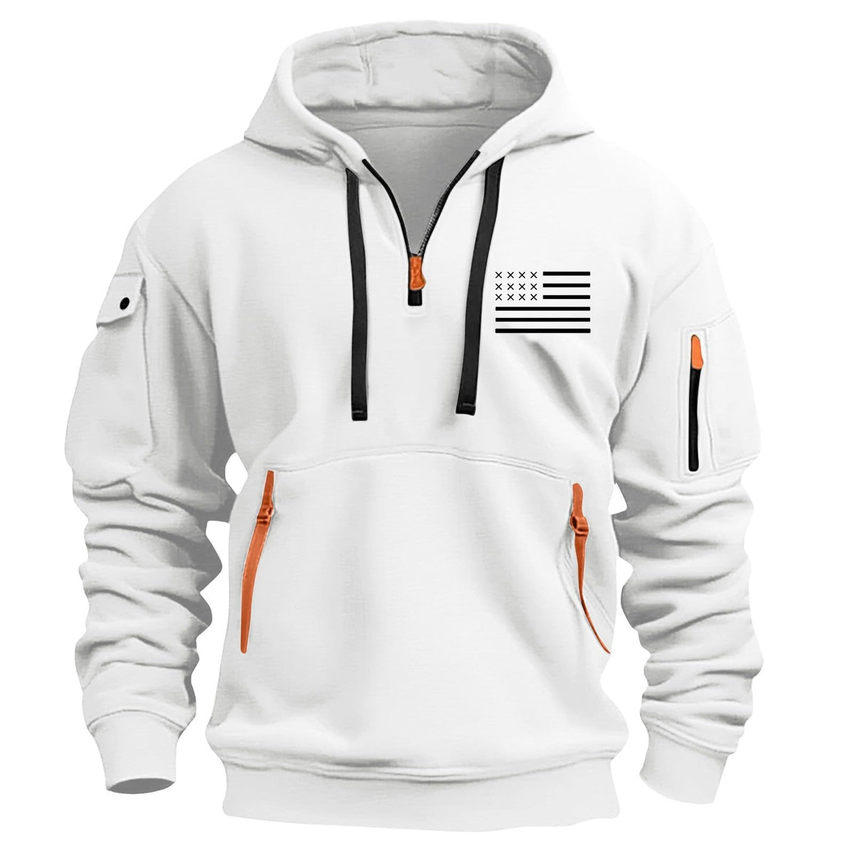 Mens Hoodies Quarter Zip Pullover Tactical Hoodie for Men Sweatshirt