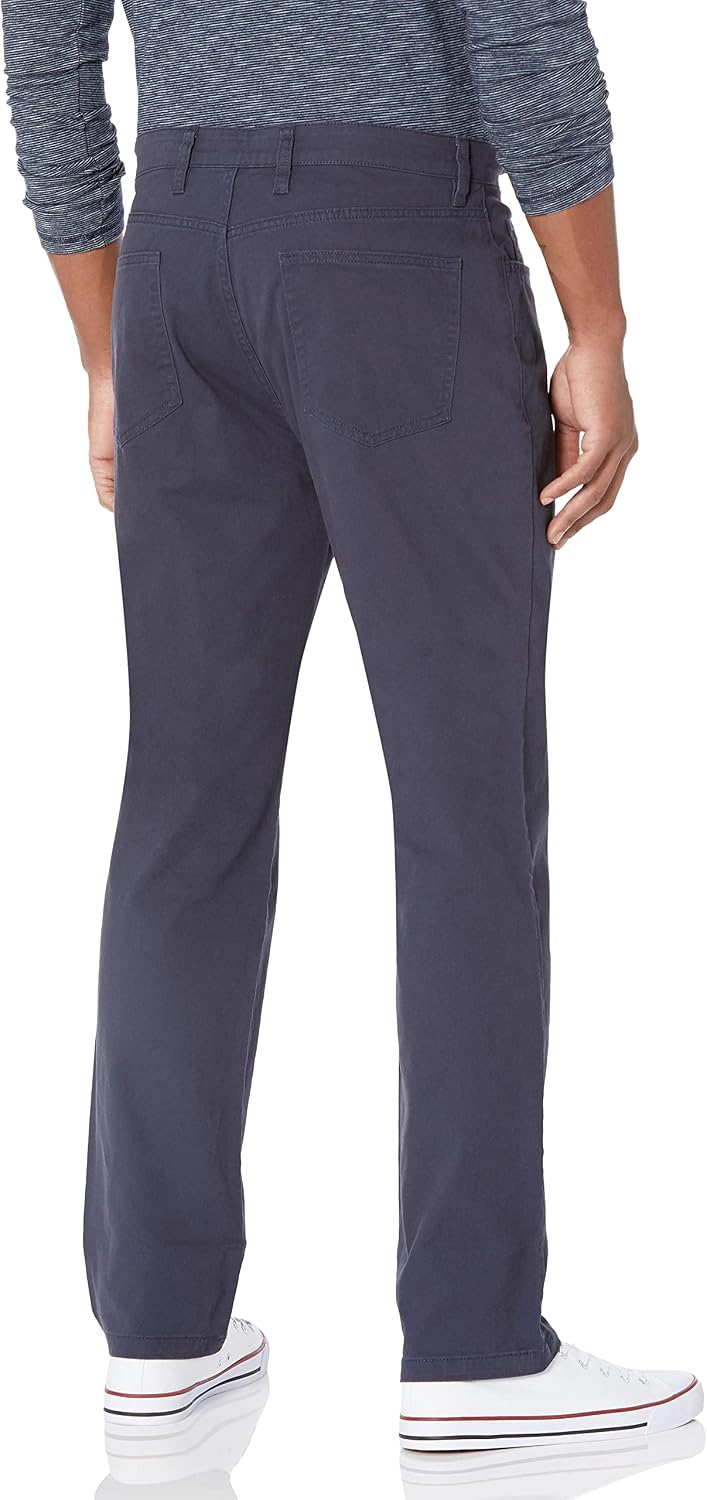 Amazon Essentials Men's Athletic Fit Chinos, Work Pants, 5-Pocket, Cotton Stretch