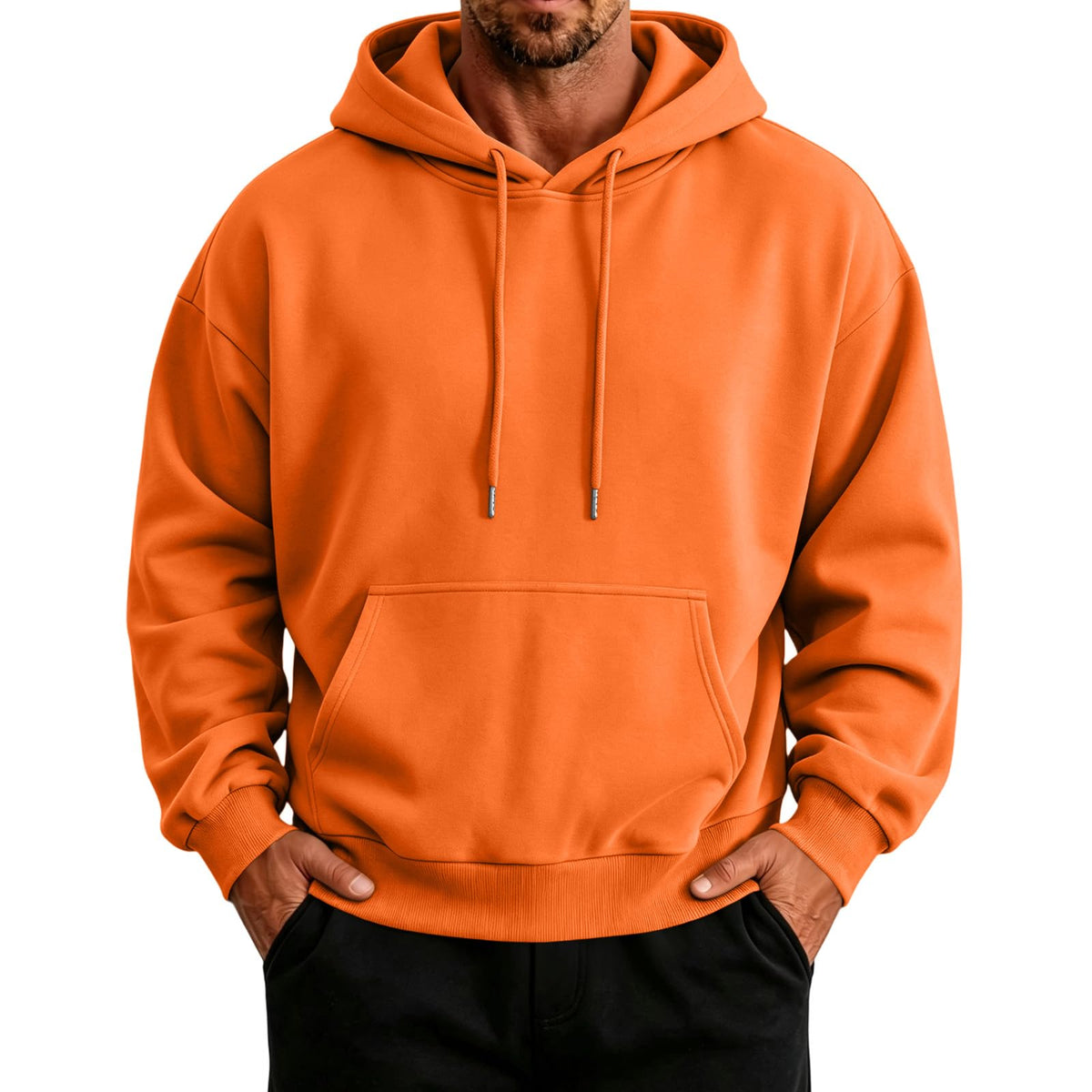 Mens Hoodies Oversized Vintage Sweatshirt Y2K Light Fleece Pullover Tops