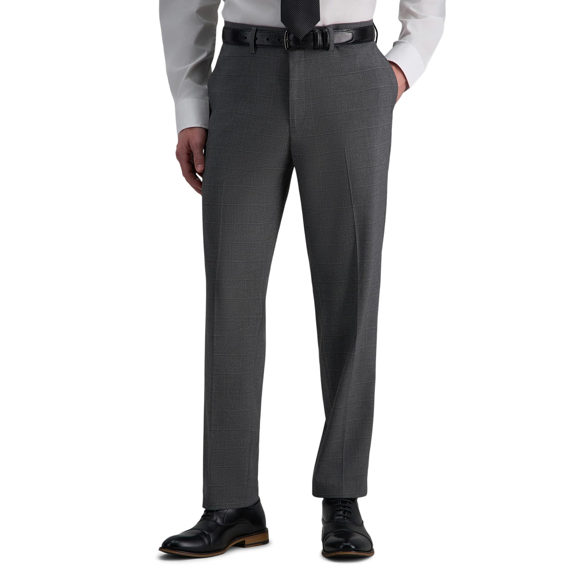 Haggar Men's Haggar Men’s Jmh 4-Way Stretch Slim Fit Flat Front Dress Pant