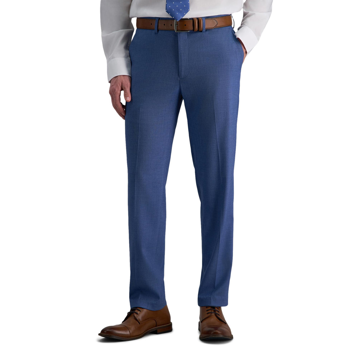 Haggar Men's Haggar Men’s Jmh 4-Way Stretch Slim Fit Flat Front Dress Pant