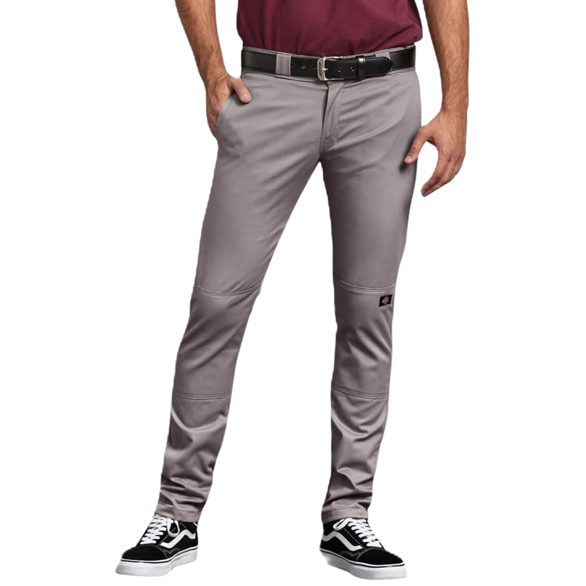 Dickies Men's Skinny Straight Double Knee Work Pants