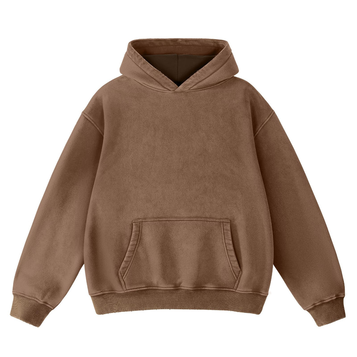 FAIABLE Mens Hoodies Oversized Unisex Acid Wash Hoodie Heavyweight Fleece Vintage Cotton Sweatshirt Men Women Streetwear