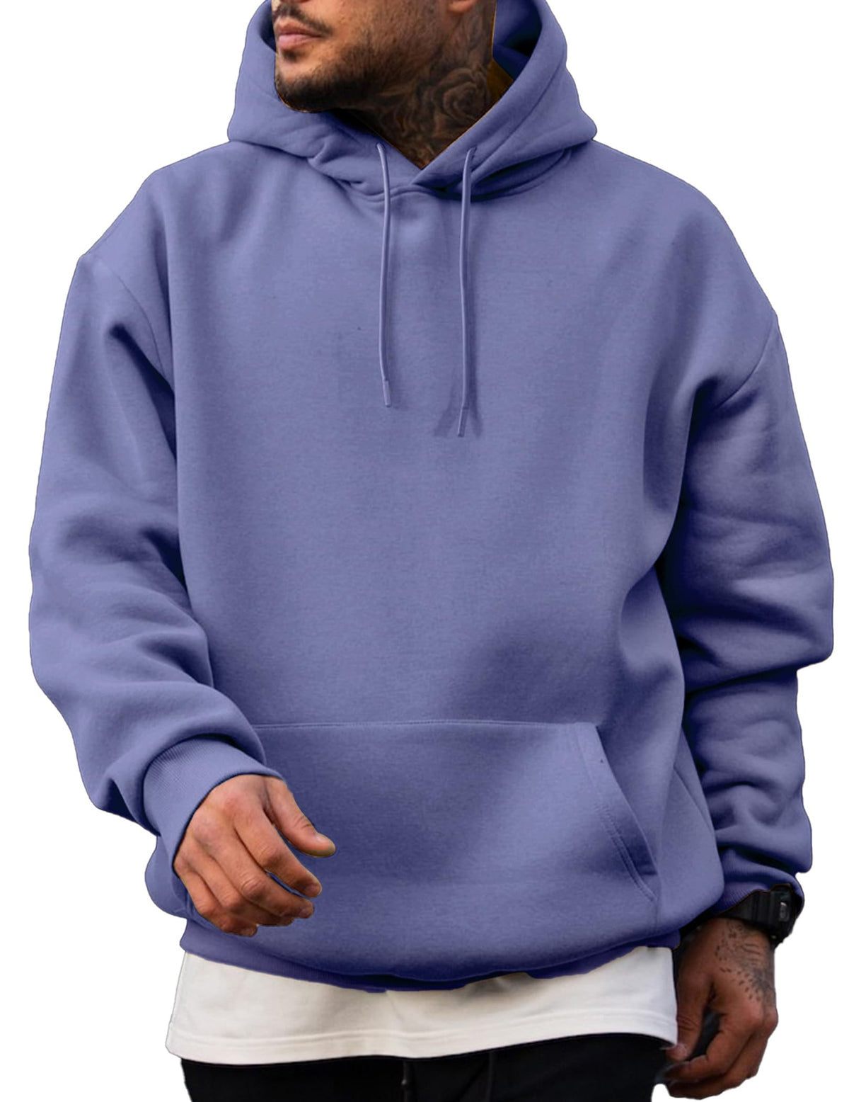 JMIERR Mens Fleece Lined Oversized Hoodie Pullover Sweatshirts