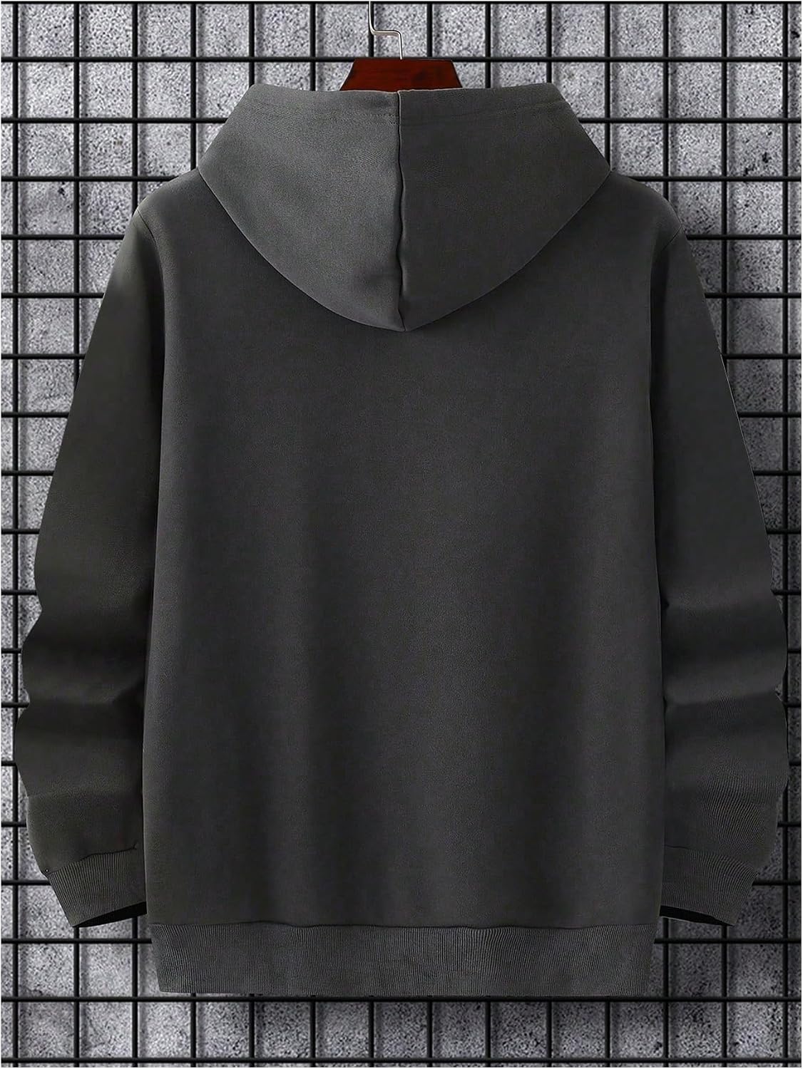 SOLY HUX Men's Graphic Print Hoodies Drawstring Drop Shoulder Sweatshirt